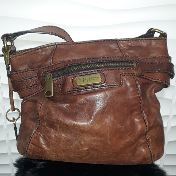 Fossil Handbags - Fossil Fifty Four Leather Shoulder Bag